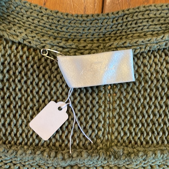 NWOT 7 for all mankind green cardigan mens medium - Picture 2 of 5